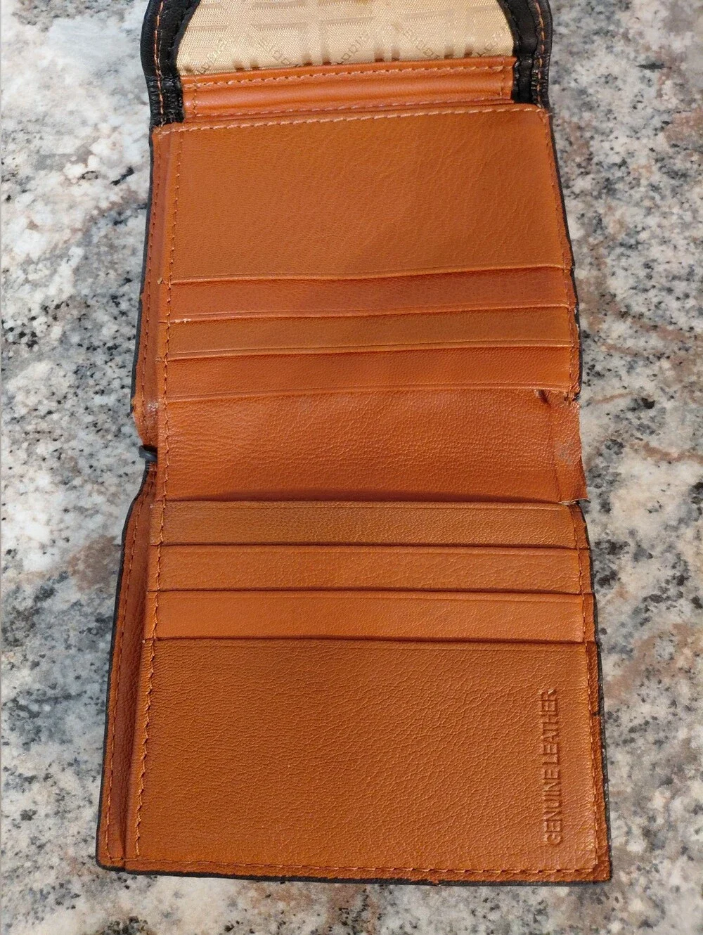Lodis Colorblock Mini Leather Wallet in Black, Cream & Brown